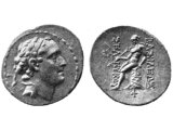 Coin with head of Seleucus IV Epiphane